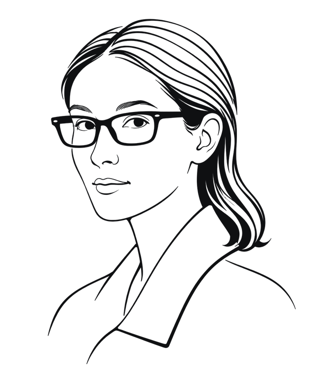 Line drawing of Lena Lehuby